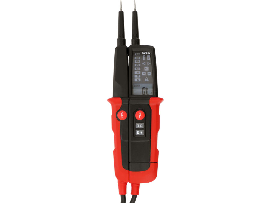 Dwubiegunowy tester napięcia z testem rcd – YATO YT-28330