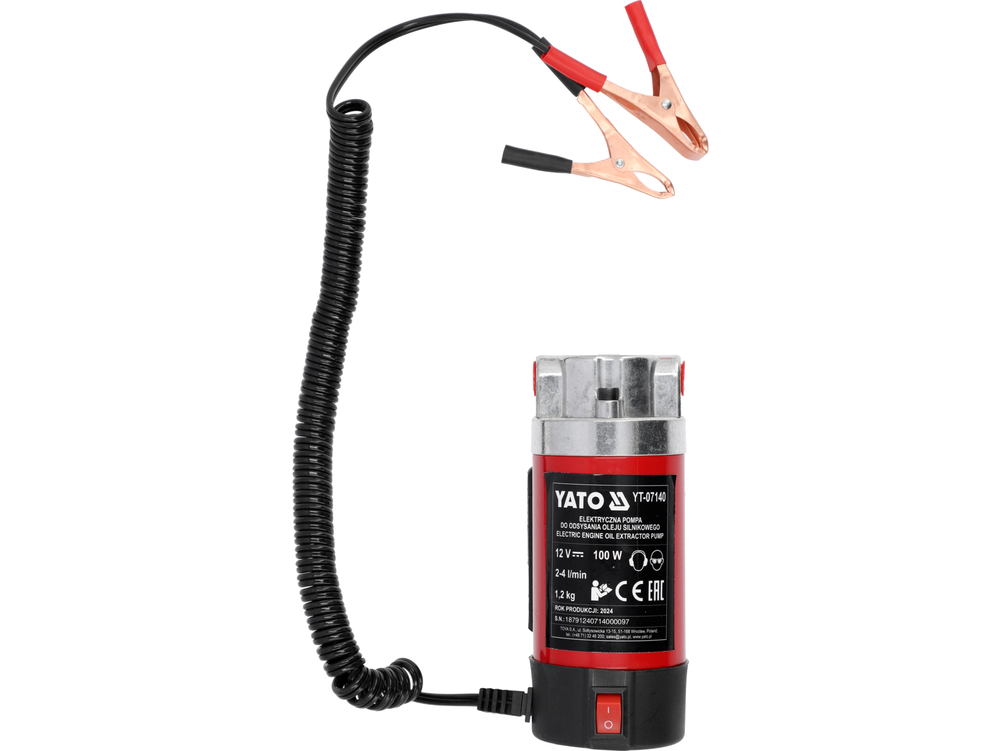 Elektryczna pompa do odsysania oleju silnikowego 12 V – YATO YT-07140