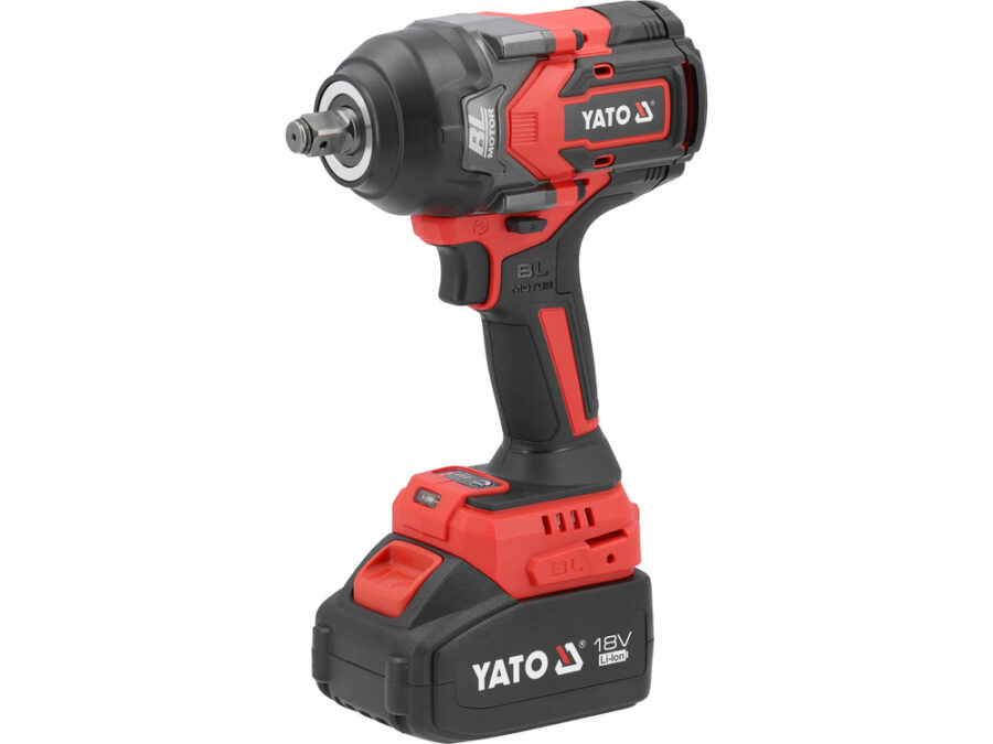 YATO – Klucz udarowy bezszczotkowy 18 V, 1/2'', 1200 Nm, wybór zestawu