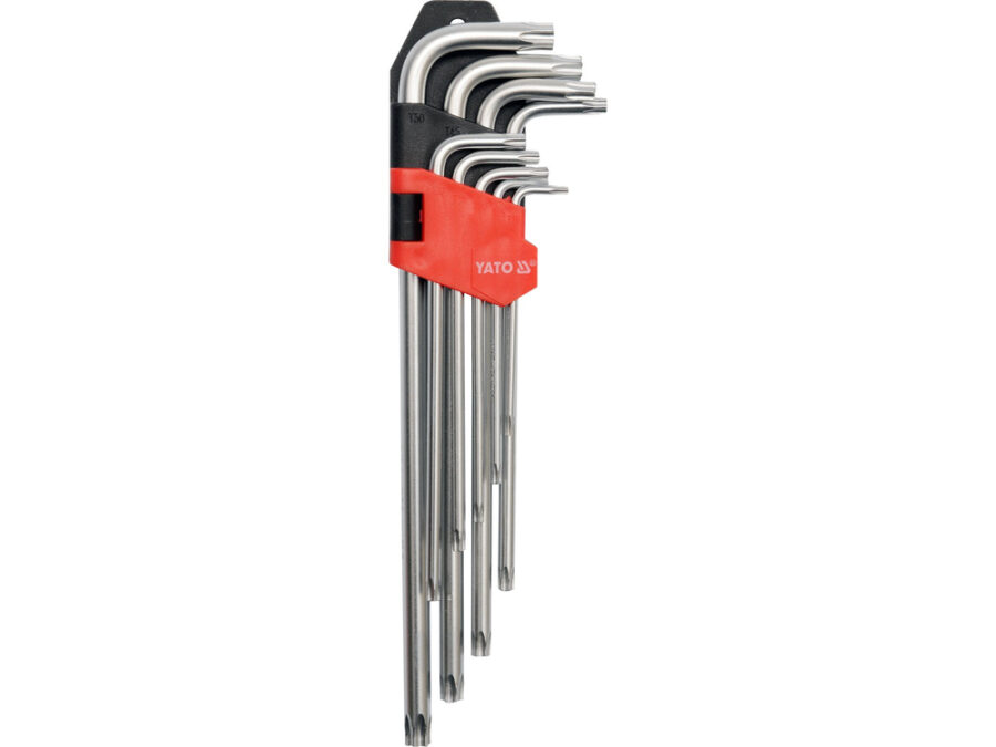 Klucze imbusowe TORX, długie t10-t50, 9 cz. – YATO YT-0512