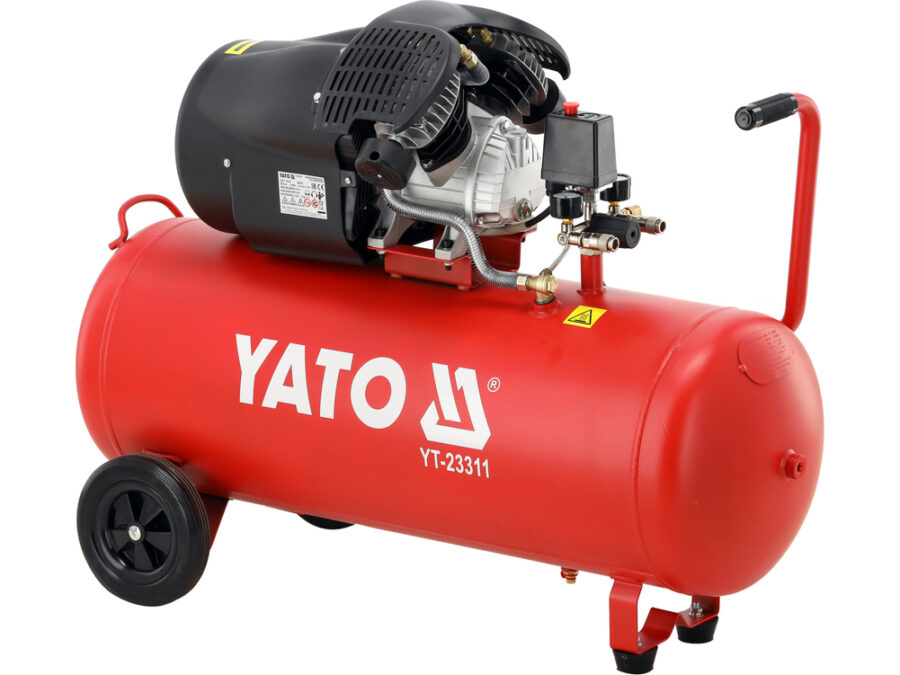 Kompresor olejowy 100l dwa cylindry – YATO YT-23311