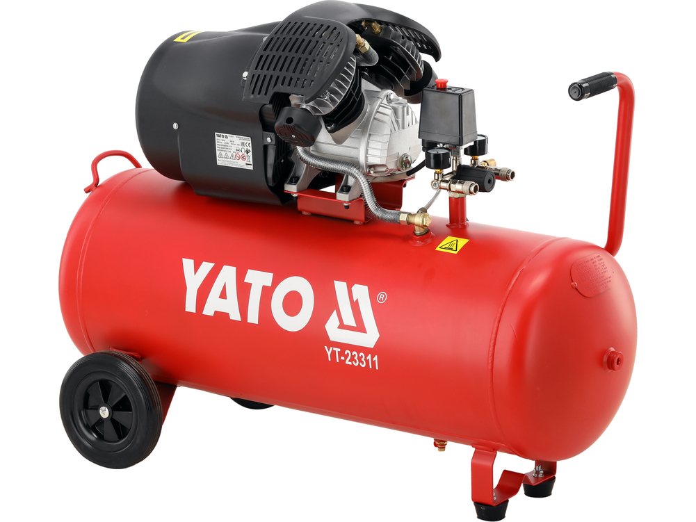 Kompresor olejowy 100l dwa cylindry – YATO YT-23311
