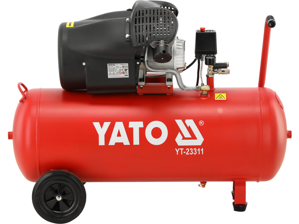 Kompresor olejowy 100l dwa cylindry – YATO YT-23311