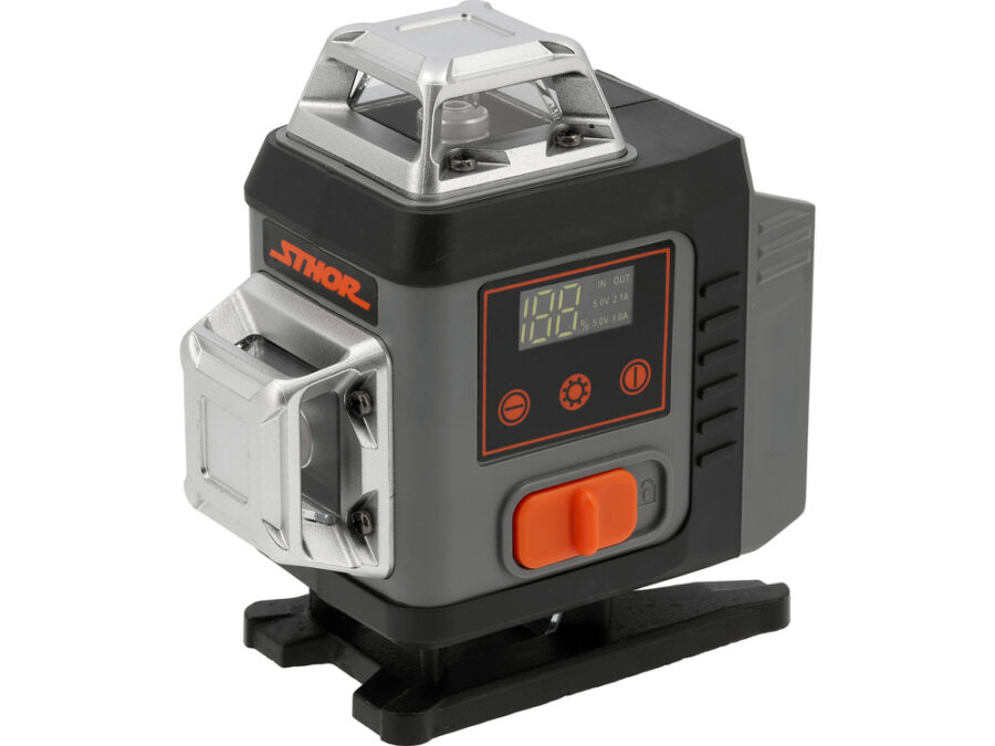 Laser zielony 16-liniowy 4D z akcesoriami – STHOR 18007
