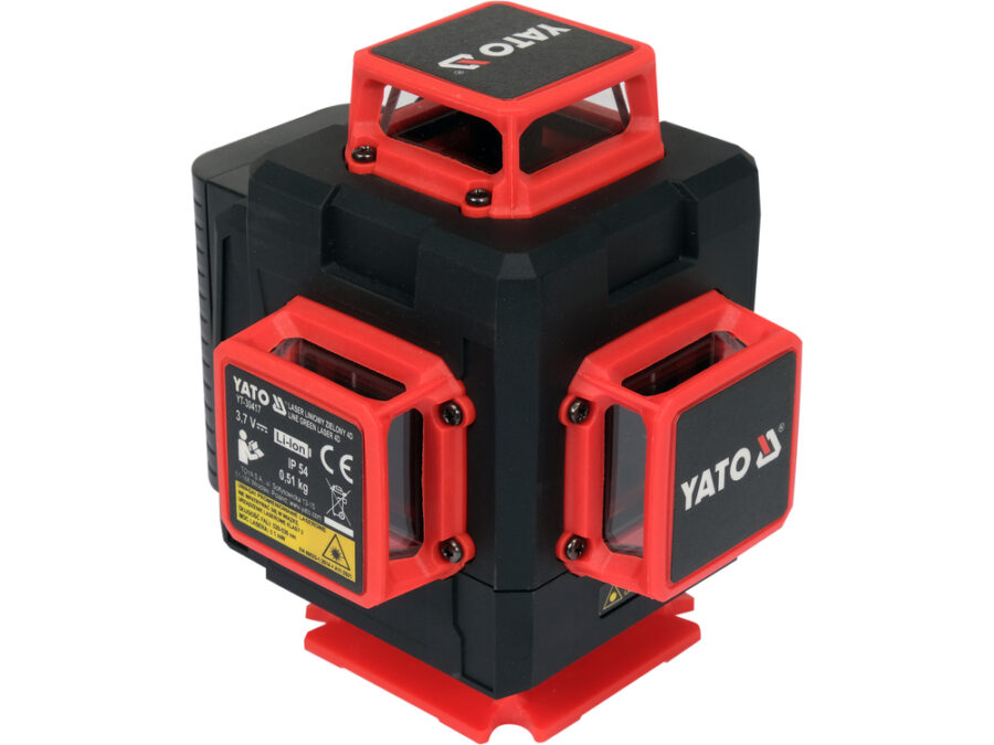 Laser zielony a+ 16-liniowy 4D z akcesoriami – YATO YT-30417