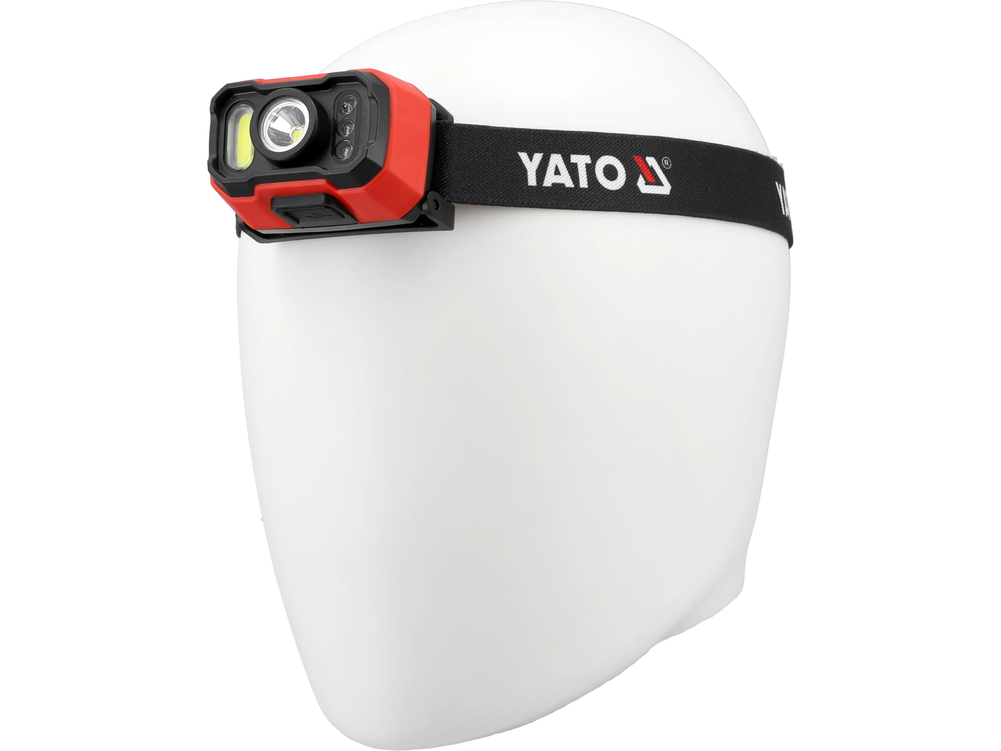 Latarka czołowa 1000lm aku, czujnik ruch – YATO YT-085942