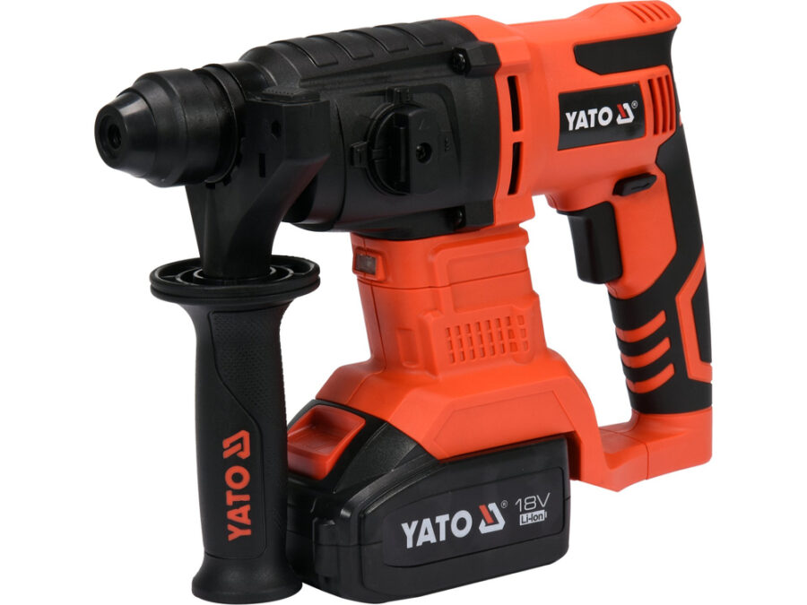 Młotowiertarka 18 V SDS plus 2j, z podkuwaniem - akumulator 3 Ah – YATO YT-82770