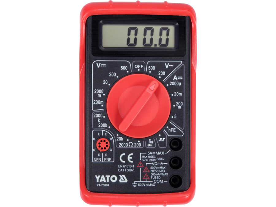 Multimetr/miernik cyfrowy, buzer – YATO YT-73080