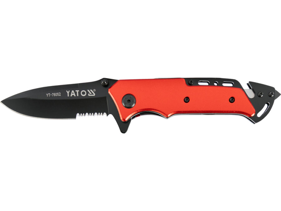 Nóż składany ratowniczy 200 mm – YATO YT-76052