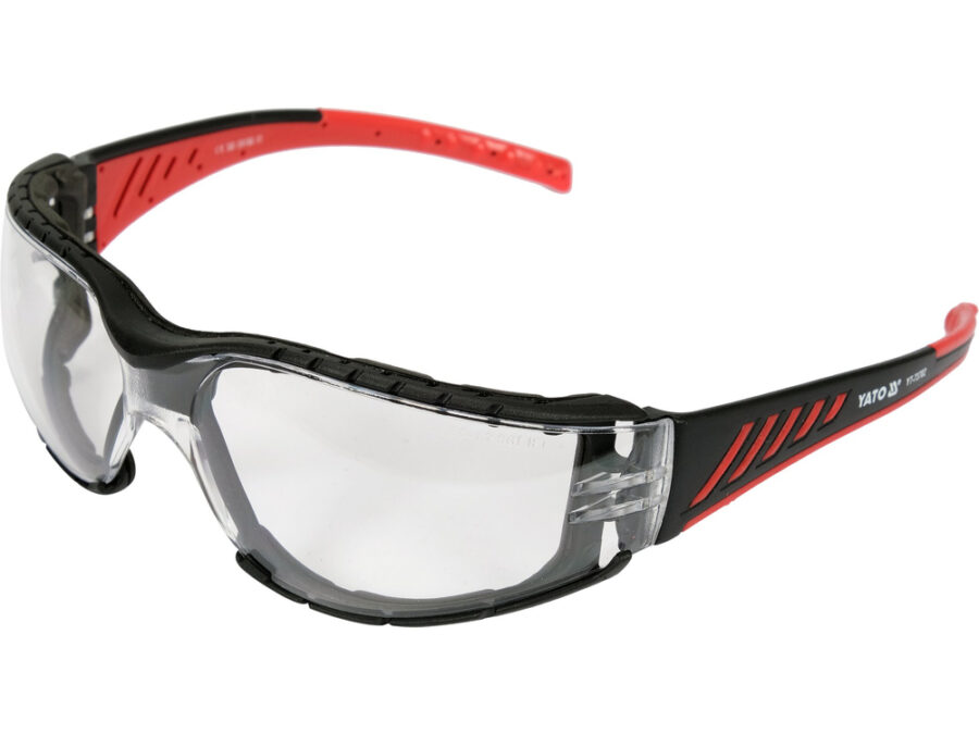 Okulary ochronne komfort+ bezbarwne z filtrem uv z ochroną przed zaparowaniem – YATO YT-73702