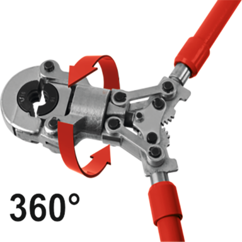 Praska hydrauliczna ręczna do zaciskania złączek pex-al-pex plus 8 matryc – YATO YT-21735