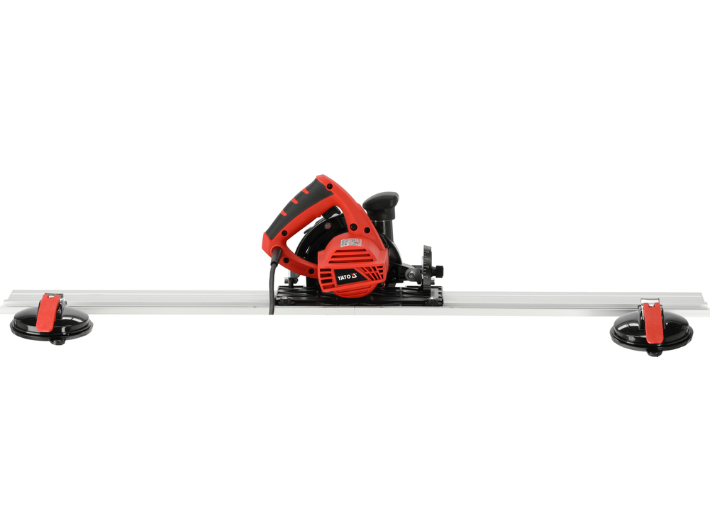 Przecinarka z prowadnicą 125 mm 1400 W do gresu, z funkcją fazowania płytek oraz przyłączem do odkurzacza – YATO YT-821591