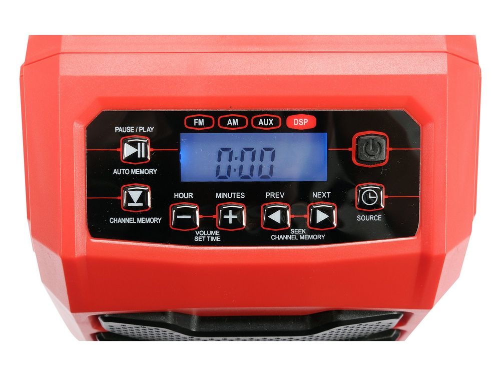Radio budowlane 18 V akumulatorowo-sieciowe - bez akumulatora – YATO YT-82940