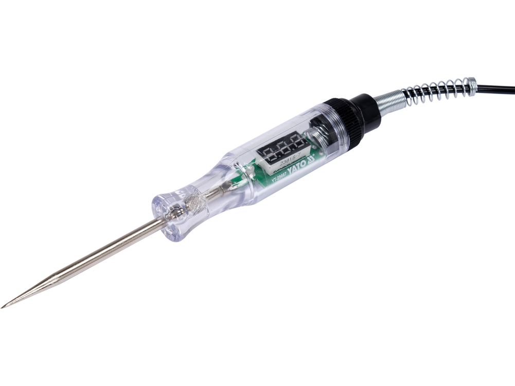 Samochodowy próbnik napięcia 3-48 V z wyświetlaczem LCD. – YATO YT-28667