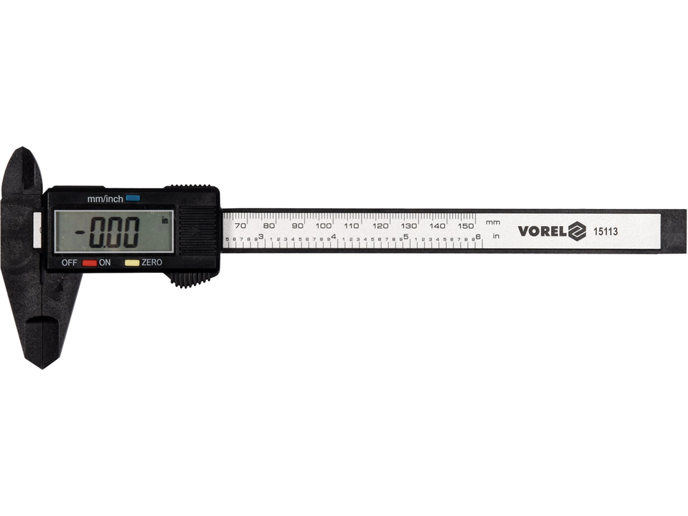 Suwmiarka elektroniczna 150 mm carbon – VOREL 15113