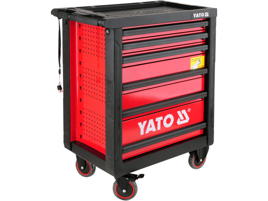 Szafka serwisowa 6 szuflad, blat antypoślizgowy – YATO YT-0902