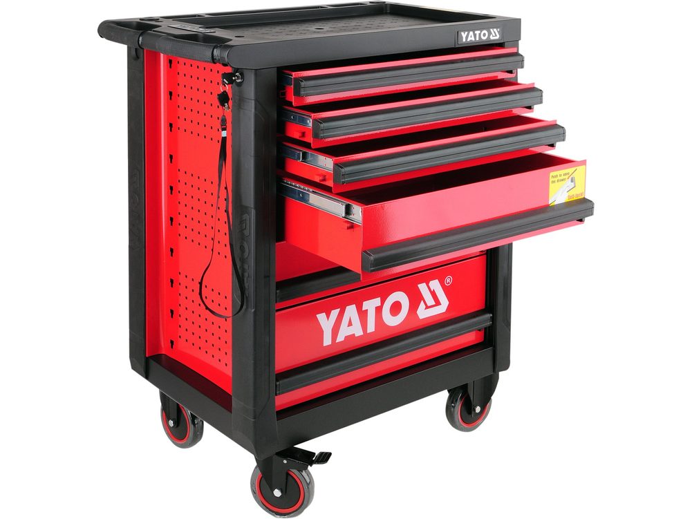 Szafka serwisowa 6 szuflad, blat antypoślizgowy – YATO YT-0902