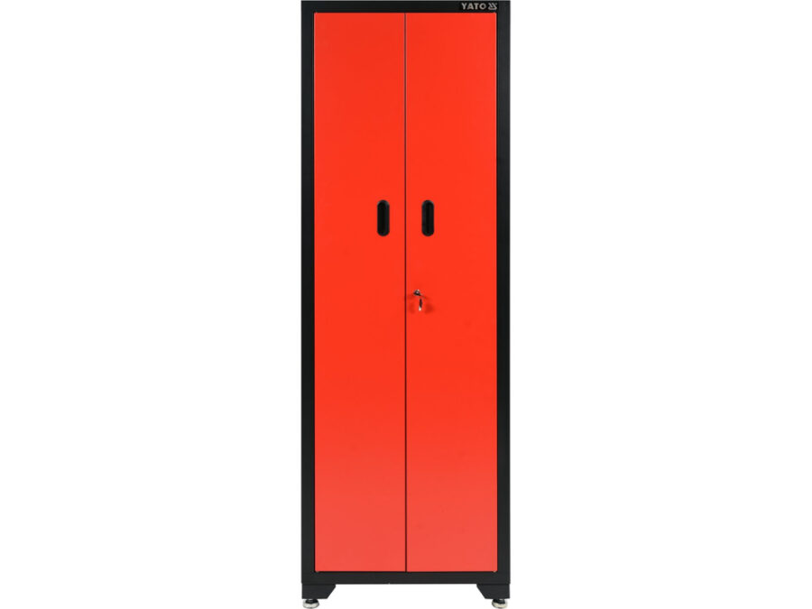 Szafka warsztatowa wysoka dwudrzwiowa z 3 półkami. wymiary szafy: 660 x 457 x 2000 mm. – YATO YT-08931