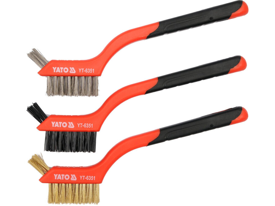 Szczotki druciane zestaw 3 szt – YATO YT-6351
