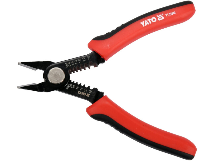 Szczypce boczne precyzyjne z funk. ściąg. izol. 140 mm – YATO YT-22640
