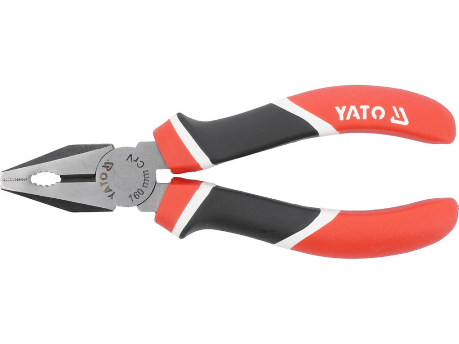 Szczypce uniwersalne, crv, 160 mm, trójkolorowe rękojeści – YATO YT-1940