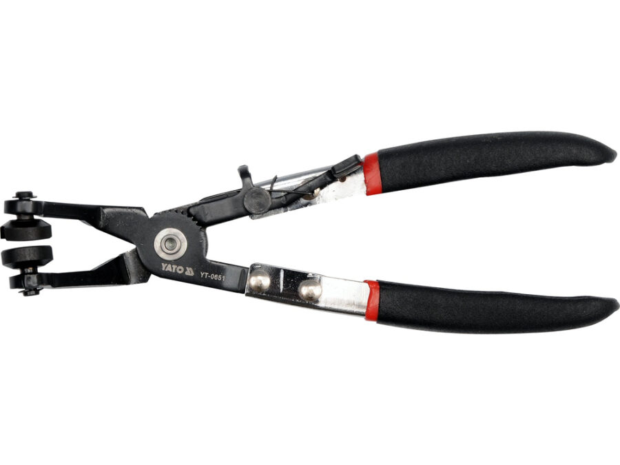 Szczypce wygięte do opasek rozprężnych – YATO YT-0651