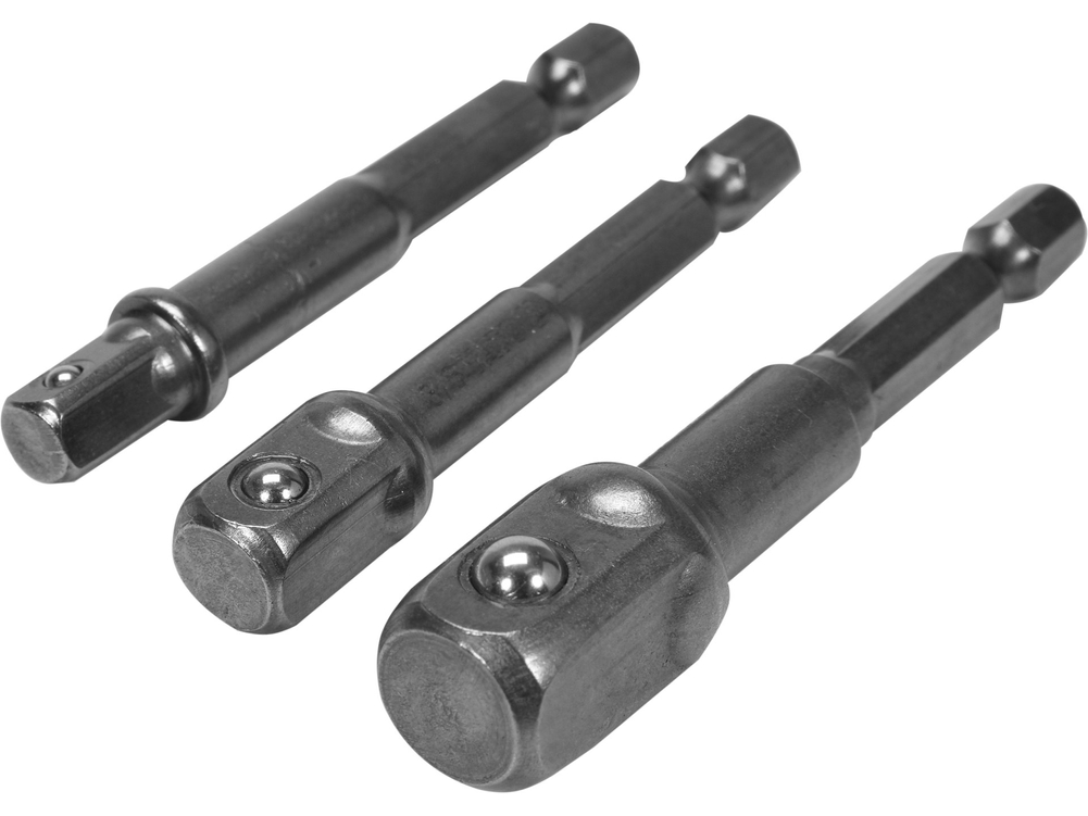 Zestaw adapterów HEX do nasadek-1/4, 3/8, 1/2 – YATO YT-04685