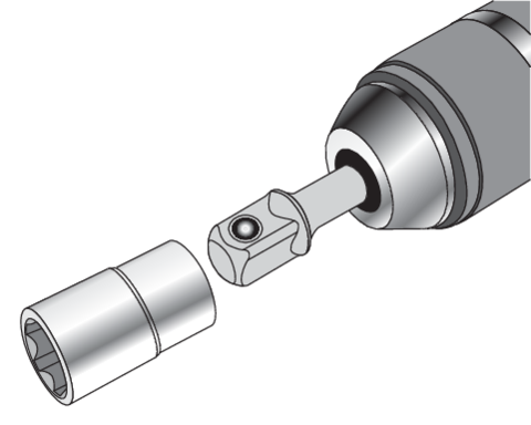 Zestaw adapterów HEX do nasadek-1/4, 3/8, 1/2 – YATO YT-04685