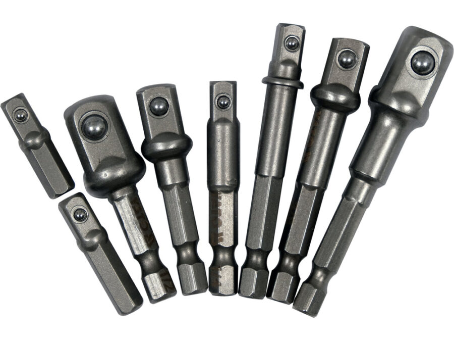Zestaw adapterów HEX do nasadek 8 szt. – YATO YT-04639