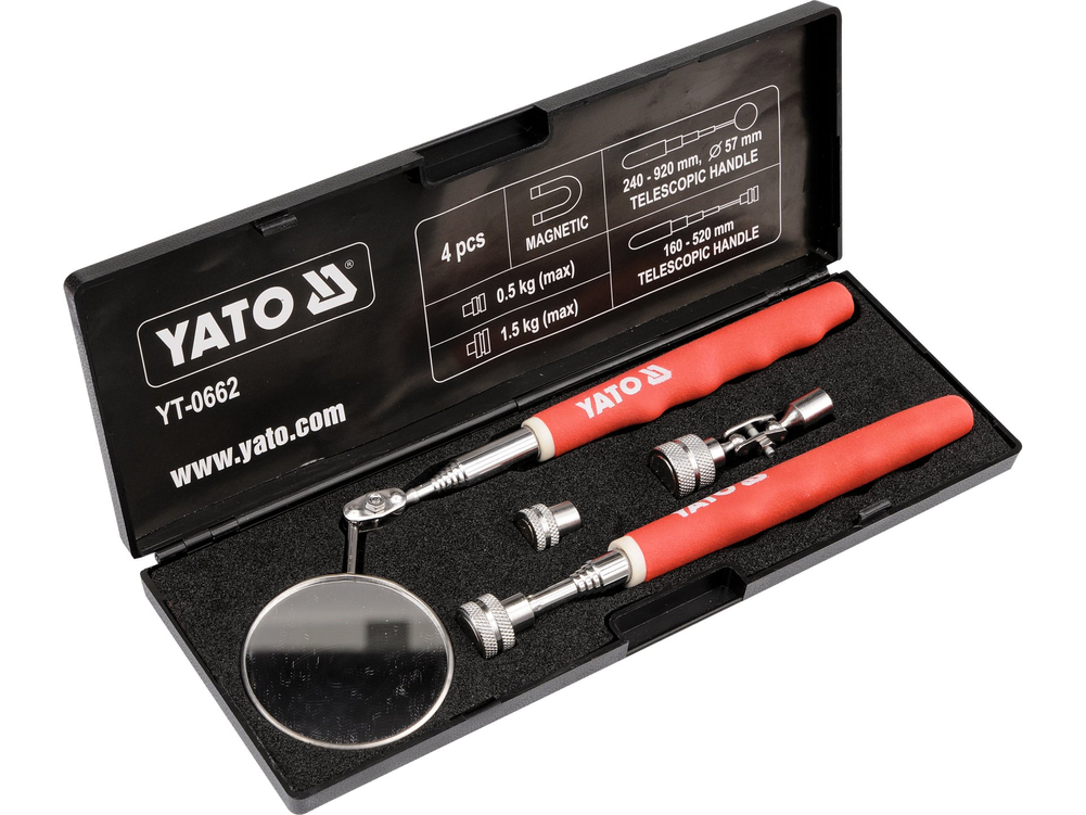 Zestaw inspekcyjny lusterko+chwytak – YATO YT-0662