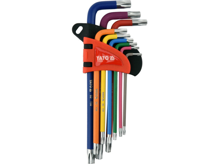 Zestaw kluczy TORX tamperproof t10-t50 9szt. – YATO YT-05633