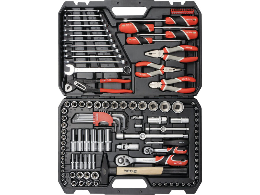 Zestaw narzędziowy 1/4'', 1/2'', 122 szt. – YATO YT-38901