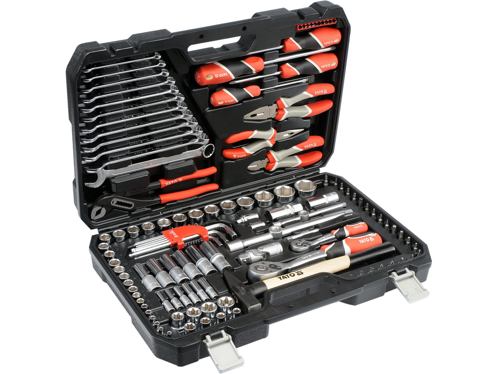 Zestaw narzędziowy 1/4'', 1/2'', 122 szt. – YATO YT-38901