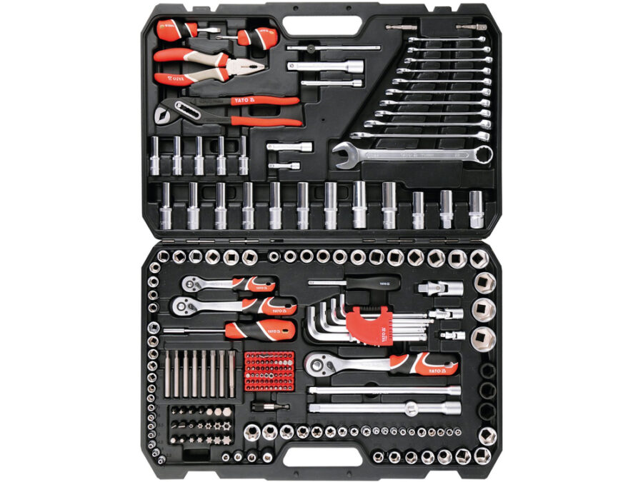 Zestaw narzędziowy 1/4'', 3/8'', 1/2'', 225 szt. – YATO YT-38941