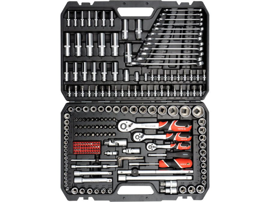 Zestaw narzędziowy 1/4'', 3/8'' i 1/2'', 216 szt. – YATO YT-38841
