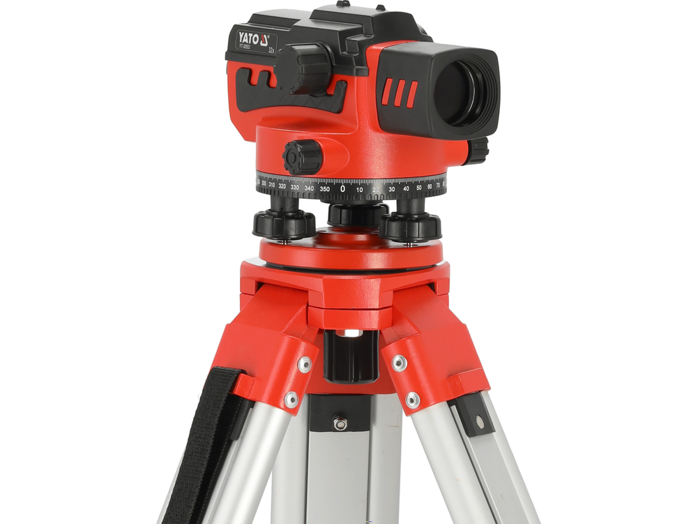 Zestaw niwelator 32x + 5m łata + statyw – YATO YT-30553