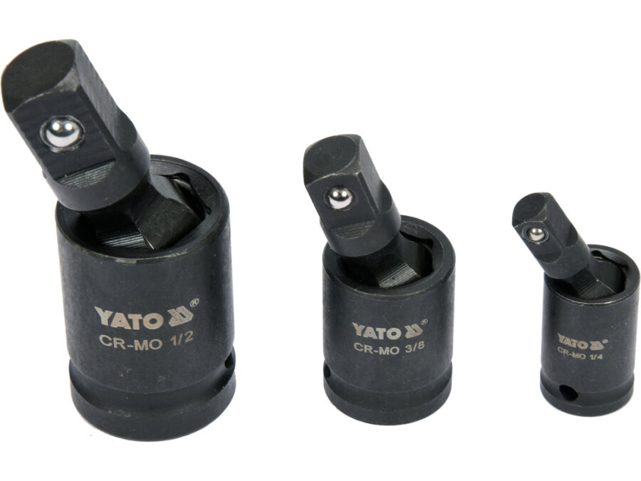 Zestaw przegubów udarowych 1/4", 3/8", 1/2" – YATO YT-10643