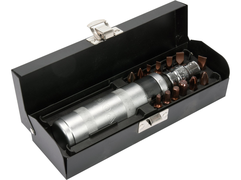 Zestaw-wkrętak udarowy z magnetycznymi końcówkami 15szt – YATO YT-28015