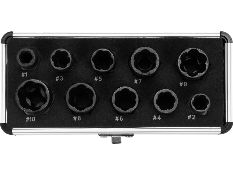 Zestaw wykrętaków do śrub 10 szt – YATO YT-06031