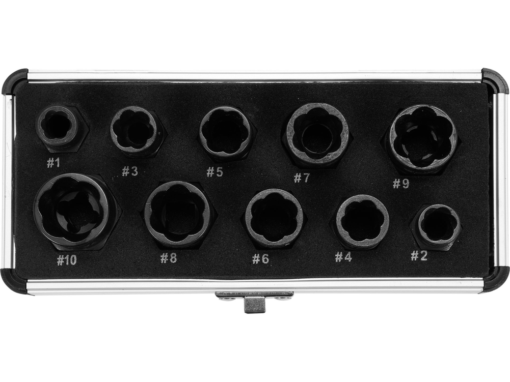 Zestaw wykrętaków do śrub 10 szt – YATO YT-06031