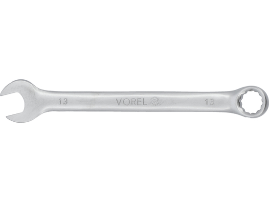 Klucz płasko-oczkowy c-v 13 mm satyna – VOREL 51678