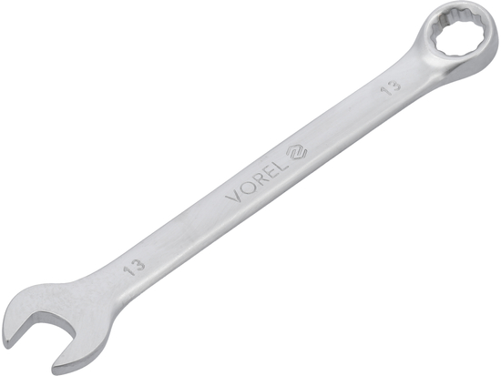 Klucz płasko-oczkowy c-v 13 mm satyna – VOREL 51678