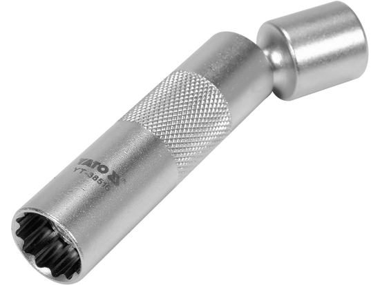 Nasadka cienkościenna do świec 14 mm 3/8" z przegubem – YATO YT-38516