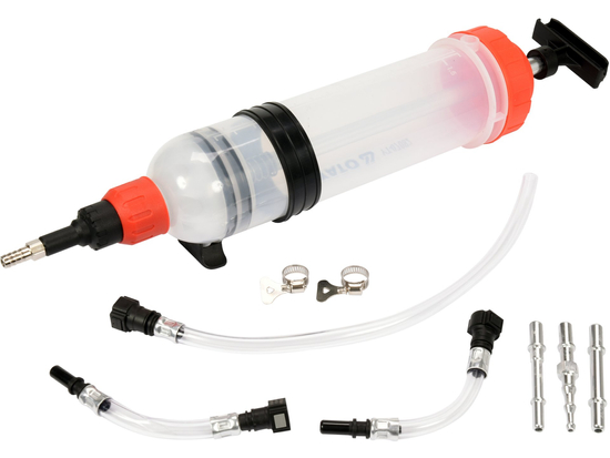 Odsysarka ręczna do płynów eksploatacyjnych1,5 l z 6 adapterami – YATO YT-07082
