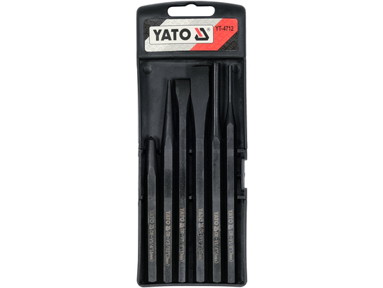 Przecinaki i punktaki, zestaw 6 szt., CrV – YATO YT-4712
