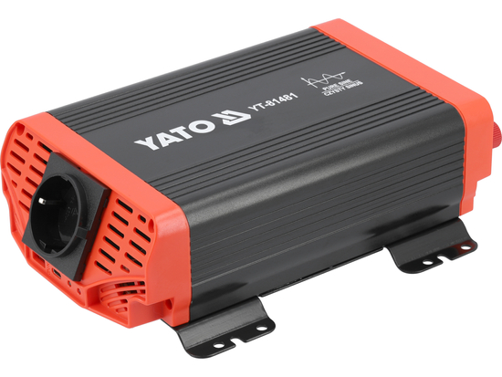 Przetwornica napięcia 12/230 V 300 W czysty sinus – YATO YT-81481