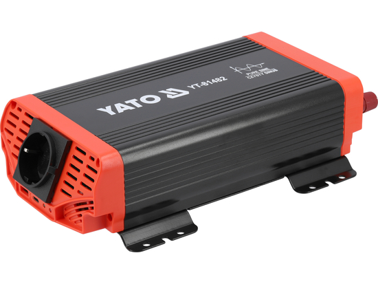 Przetwornica napięcia 12/230 V 600 W czysty sinus – YATO YT-81482