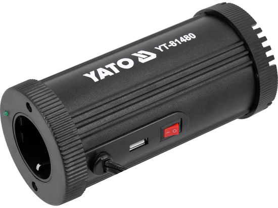 Samochodowa przetwornica napięcia 12 V/230 V 150 W – YATO YT-81480