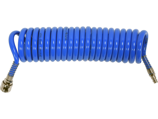 Wąż spiralny 8 mm x 12 mm x 5m pu z szybkozłączami – YATO YT-24207