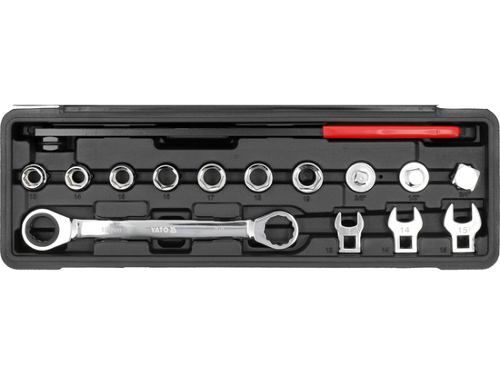 Zestaw kluczy z grzechotką do napinaczy 15 cz – YATO YT-06279